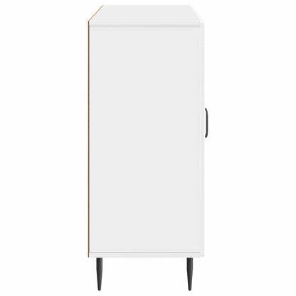 Sideboard Vit högglans 89 x 34,5 x 80 cm Konstruerat trä