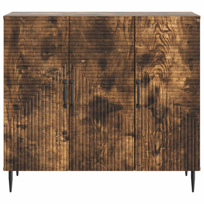 Sideboard Rökt ek 89 x 34,5 x 80 cm Konstruerat trä