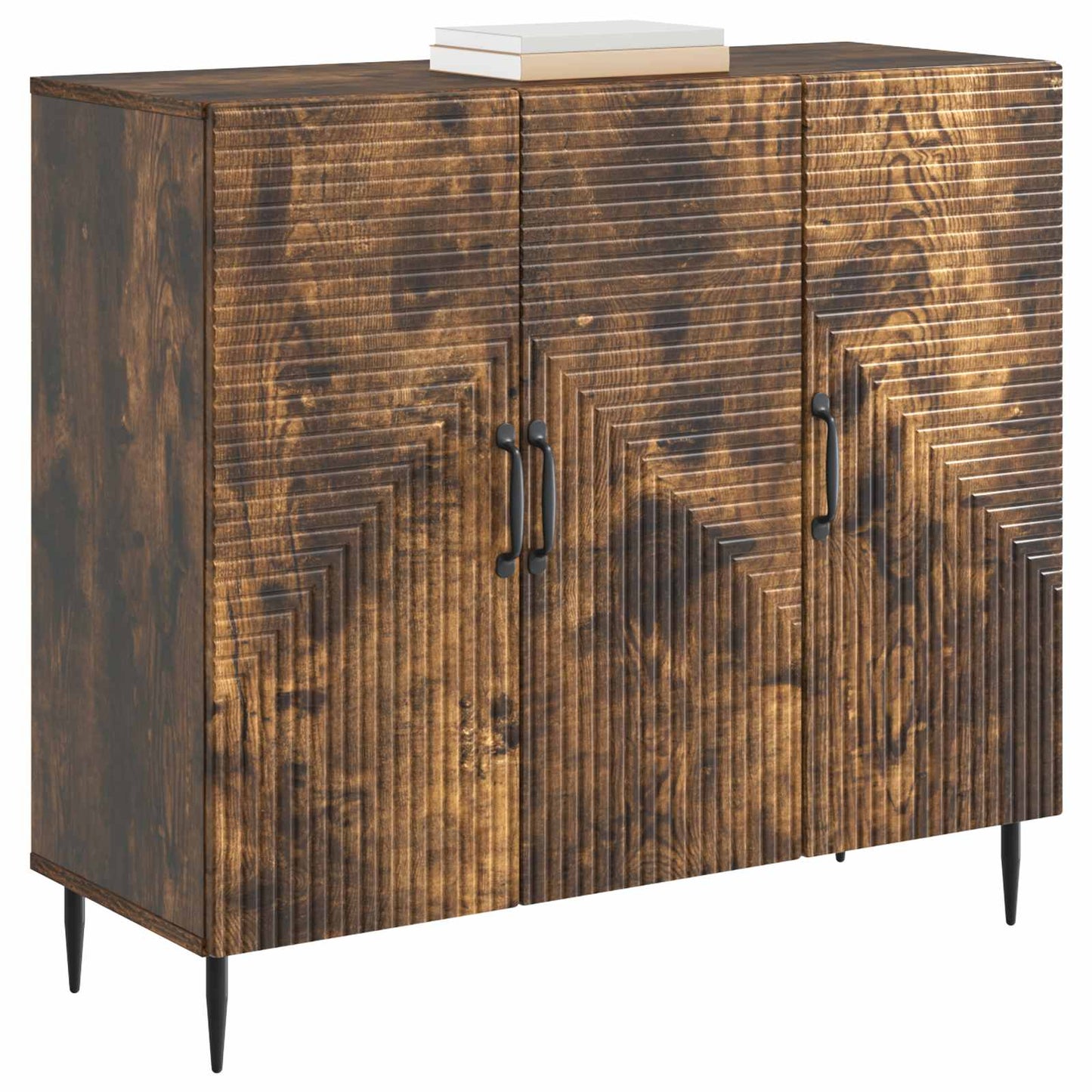 Sideboard Rökt ek 89 x 34,5 x 80 cm Konstruerat trä