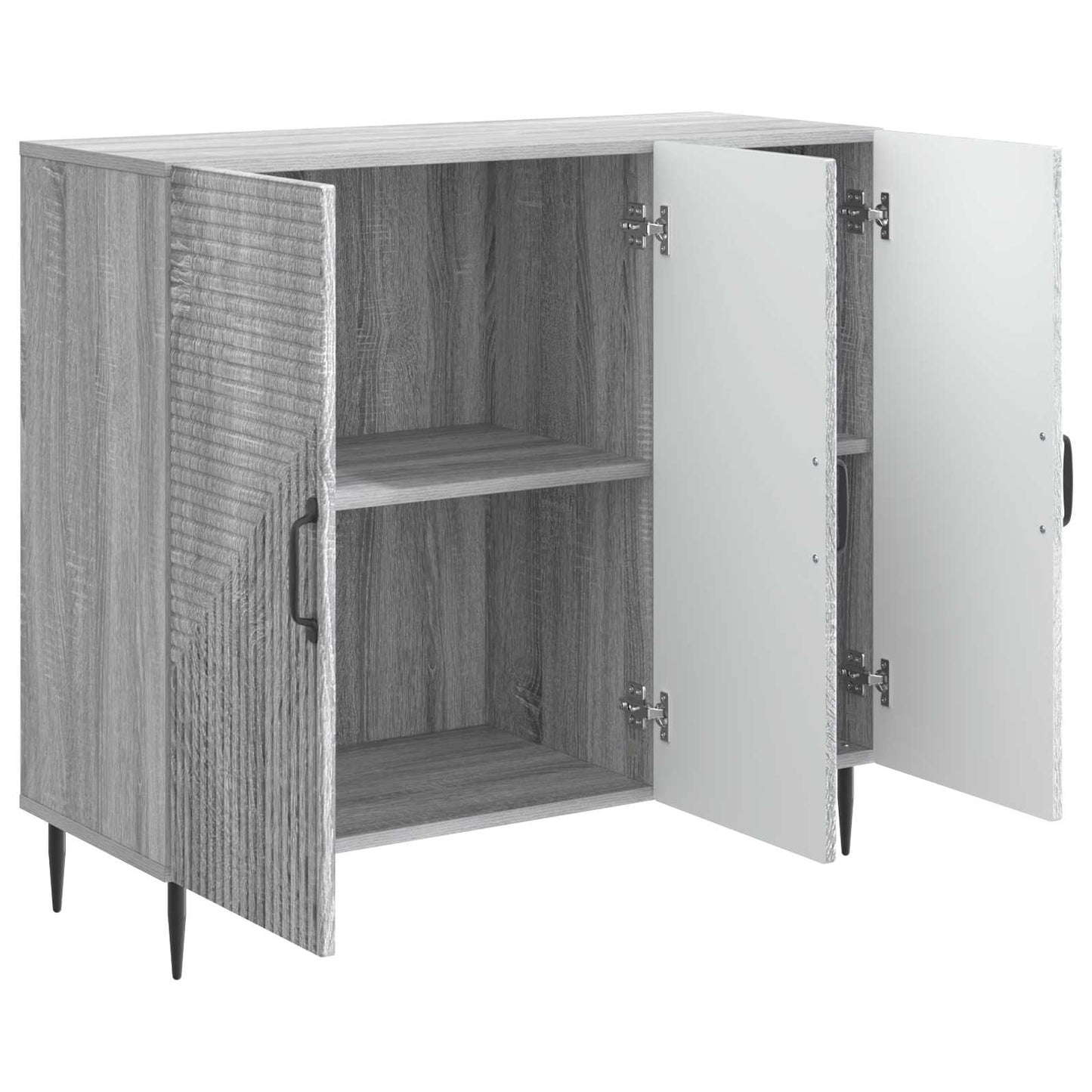 Sideboard Grå sonoma-ek 89 x 34,5 x 80 cm Konstruerat trä
