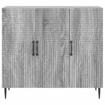 Sideboard Grå sonoma-ek 89 x 34,5 x 80 cm Konstruerat trä