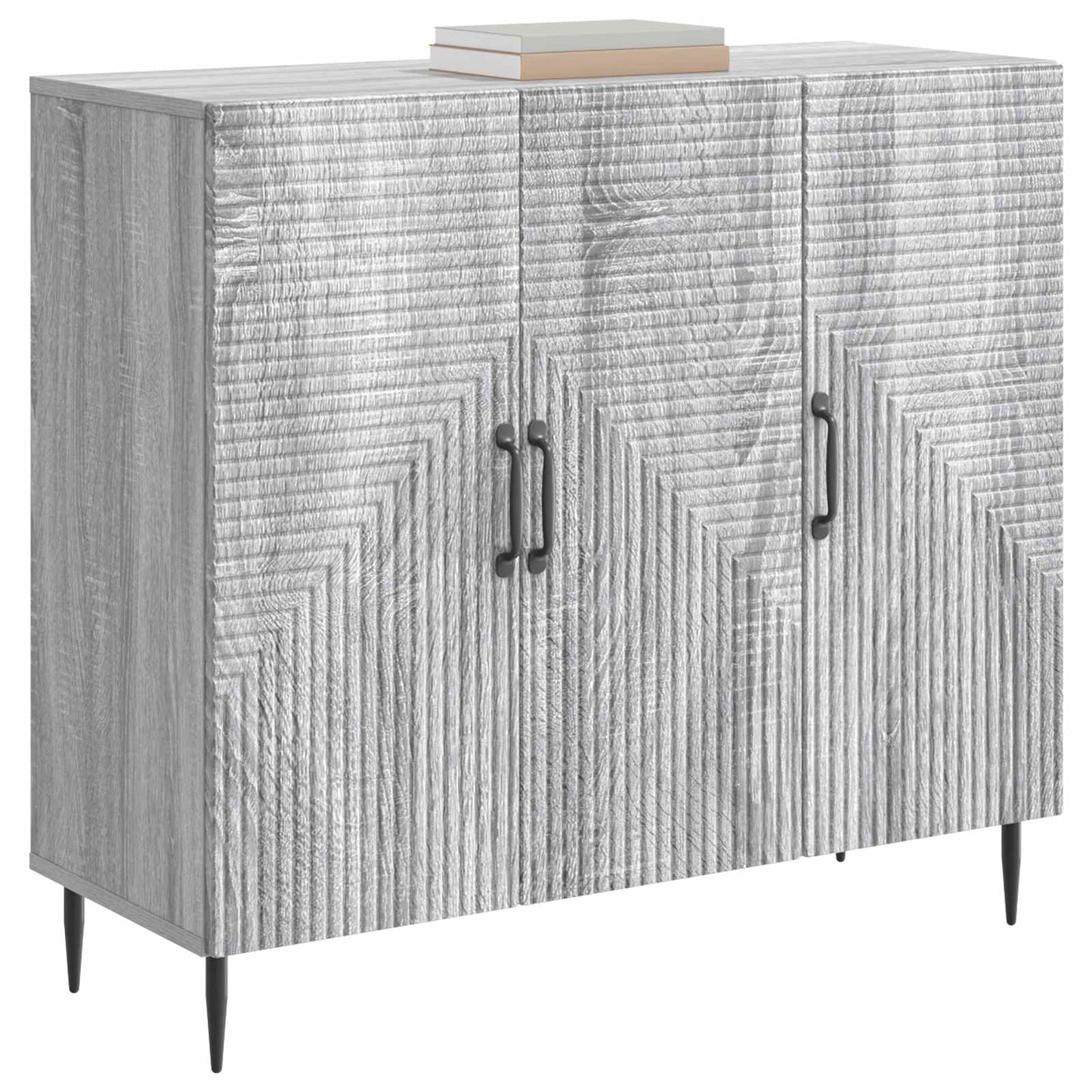 Sideboard Grå sonoma-ek 89 x 34,5 x 80 cm Konstruerat trä