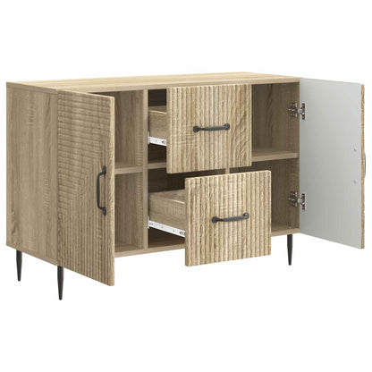 Sideboard med låda Sonoma-ek 89 x 34,5 x 60 cm Konstruerat trä