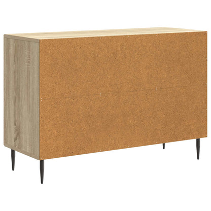 Sideboard med låda Sonoma-ek 89 x 34,5 x 60 cm Konstruerat trä