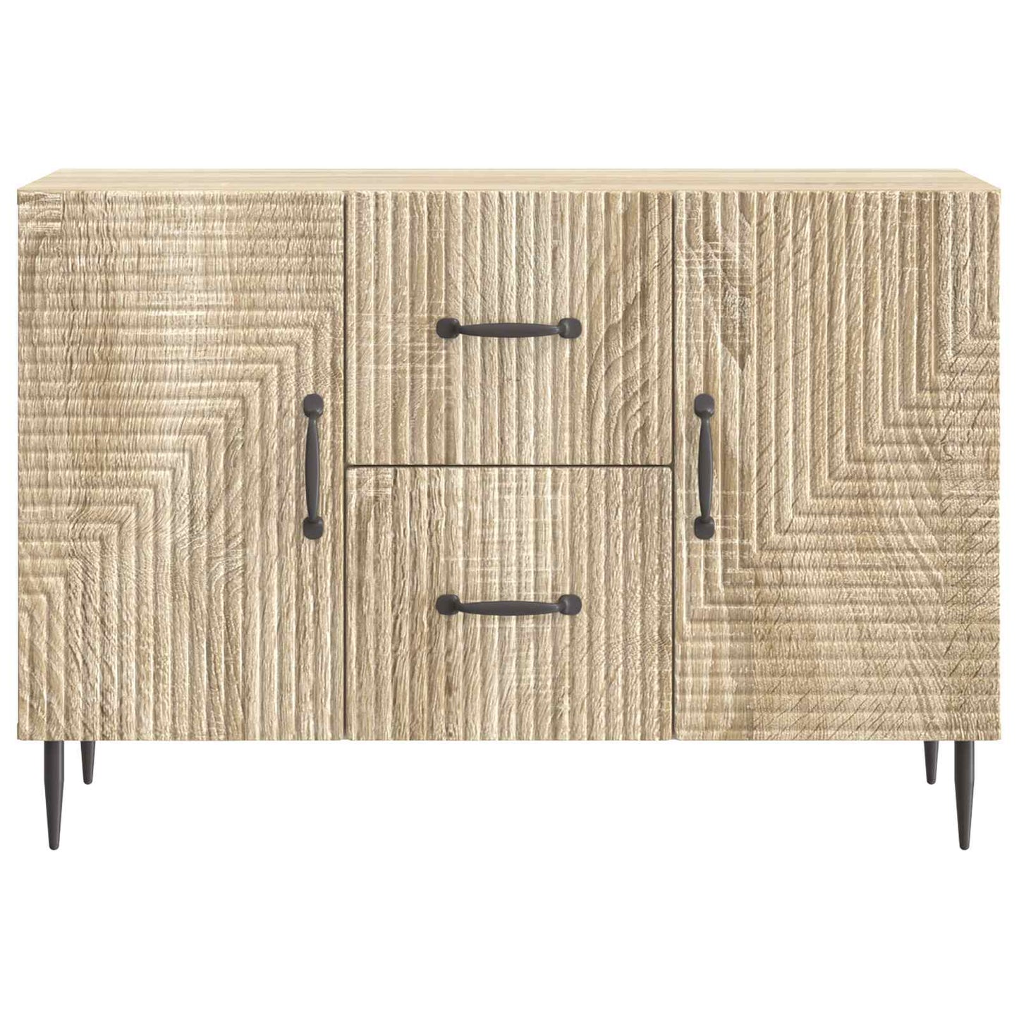 Sideboard med låda Sonoma-ek 89 x 34,5 x 60 cm Konstruerat trä