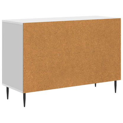Sideboard Vit högglans 89 x 34,5 x 60 cm Konstruerat trä