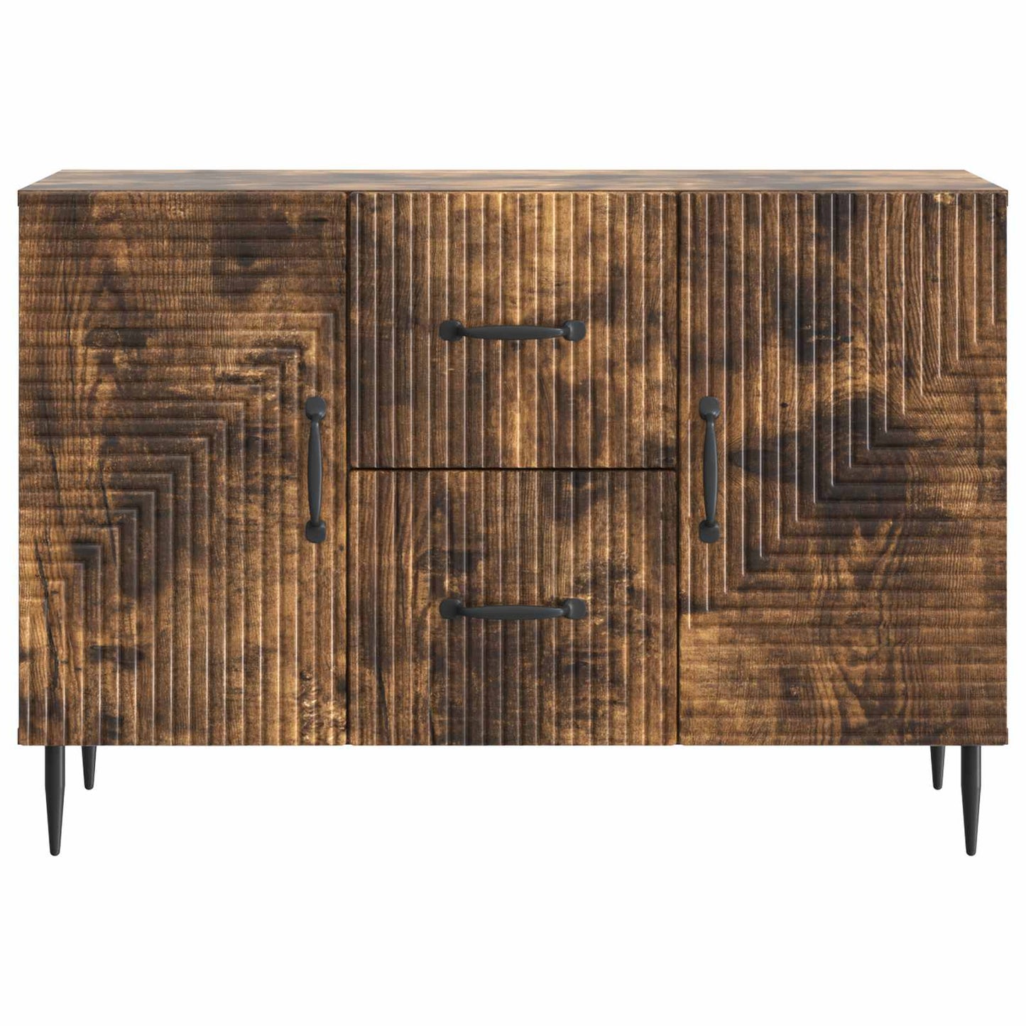 Sideboard med låda Rökt ek 89 x 34,5 x 60 cm Konstruerat trä