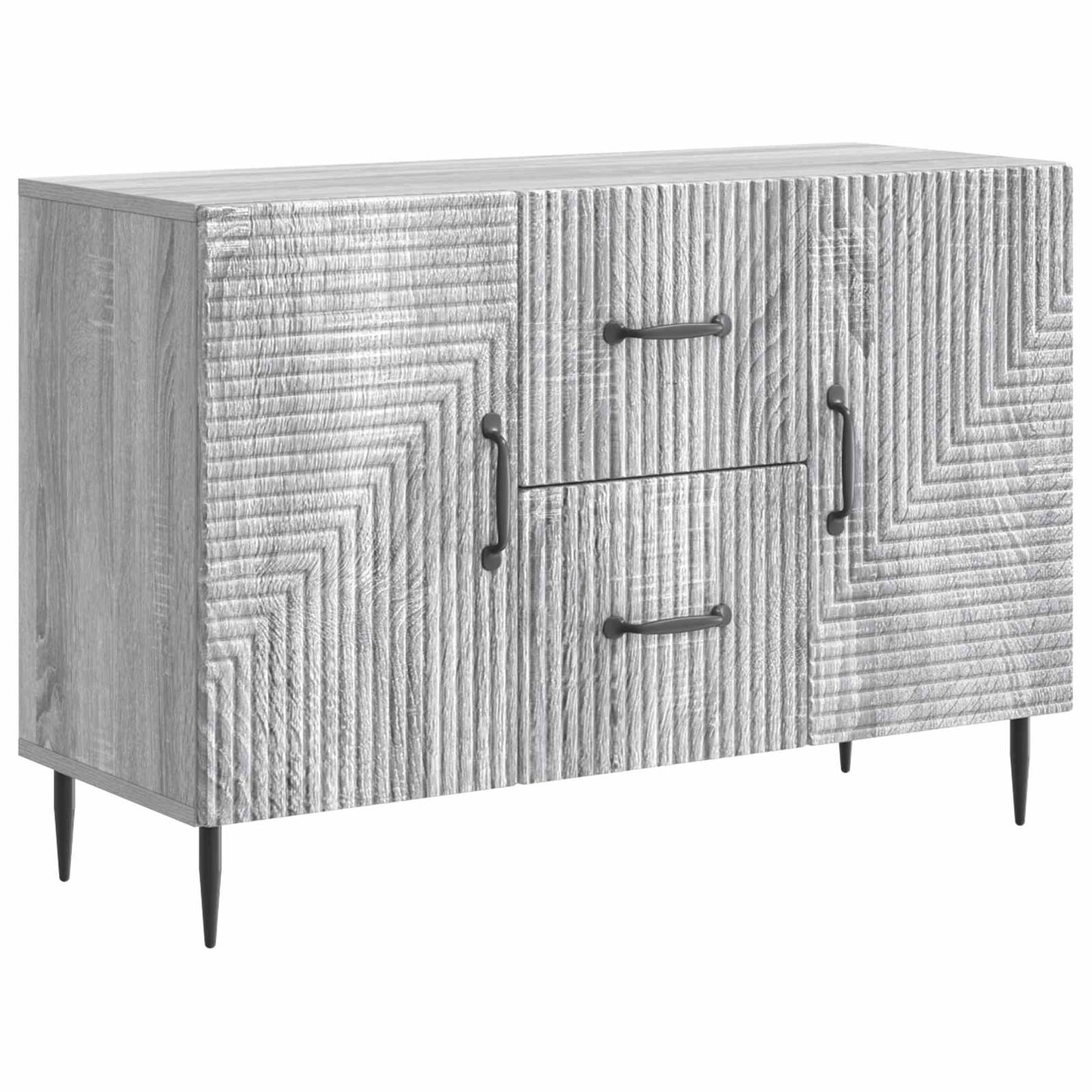 Sideboard Grå sonoma-ek 89 x 34,5 x 60 cm Konstruerat trä