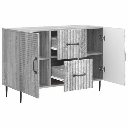 Sideboard Grå sonoma-ek 89 x 34,5 x 60 cm Konstruerat trä