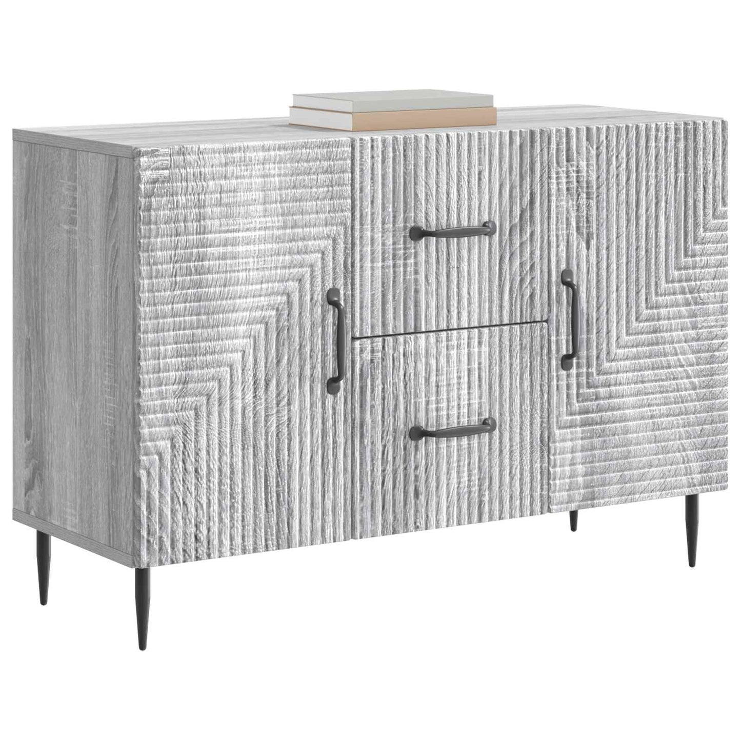 Sideboard Grå sonoma-ek 89 x 34,5 x 60 cm Konstruerat trä