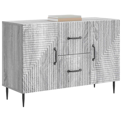 Sideboard Grå sonoma-ek 89 x 34,5 x 60 cm Konstruerat trä