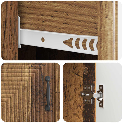 Sideboard Gammalt trä 89 x 34,5 x 60 cm Konstruerat trä