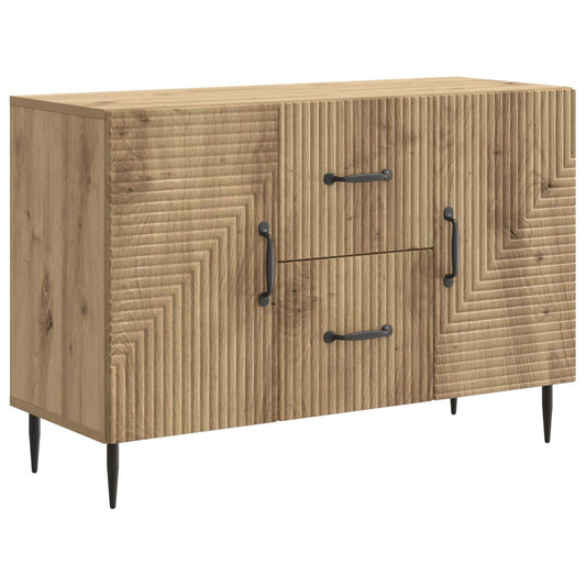 Sideboard med låda Artisan-ek 89 x 34,5 x 60 cm Konstruerat trä