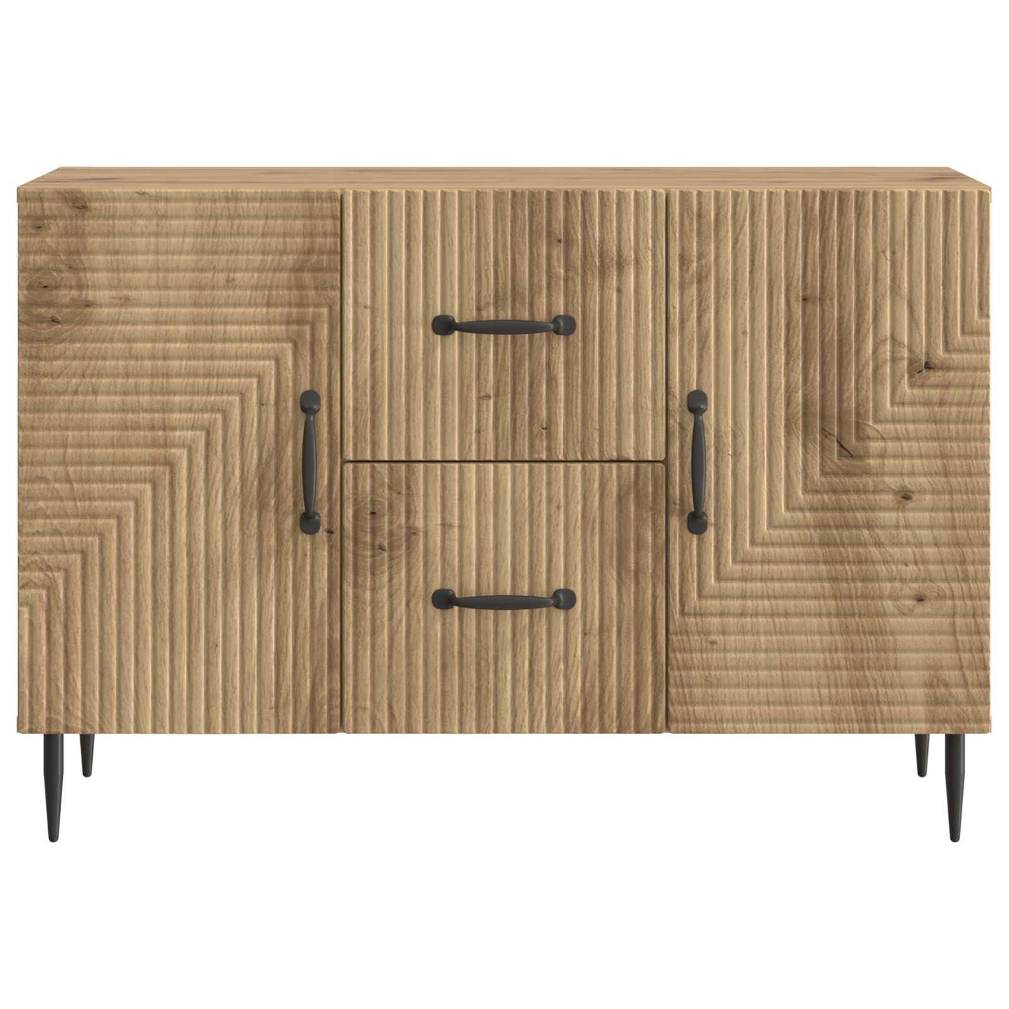 Sideboard med låda Artisan-ek 89 x 34,5 x 60 cm Konstruerat trä
