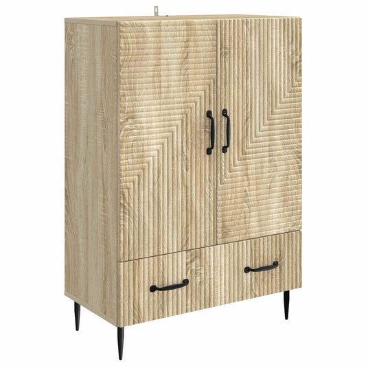 Sideboard med låda Sonoma-ek 66 x 34,5 x 95 cm Konstruerat trä