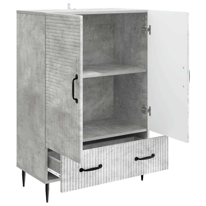 Sideboard med låda Betonggrå 66 x 34,5 x 95 cm Konstruerat trä