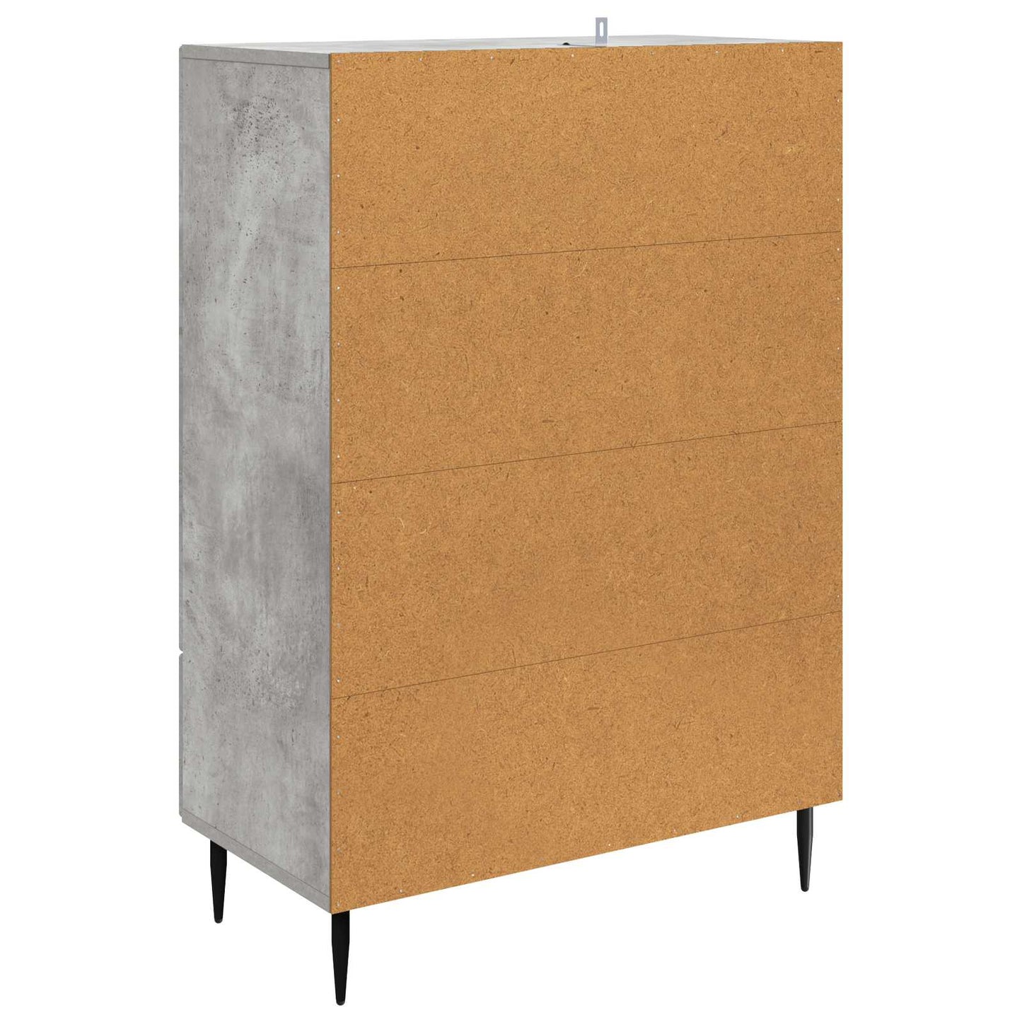 Sideboard med låda Betonggrå 66 x 34,5 x 95 cm Konstruerat trä