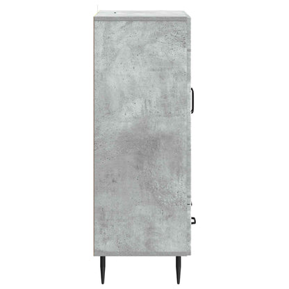Sideboard med låda Betonggrå 66 x 34,5 x 95 cm Konstruerat trä