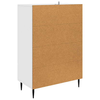 Sideboard Vit högglans 66 x 34,5 x 95 cm Konstruerat trä