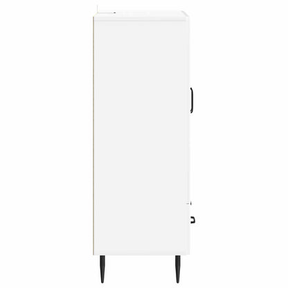 Sideboard Vit högglans 66 x 34,5 x 95 cm Konstruerat trä