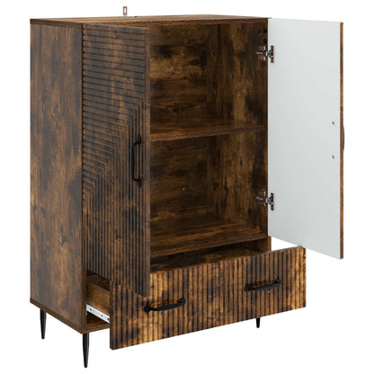Sideboard med låda Rökt ek 66 x 34,5 x 95 cm Konstruerat trä