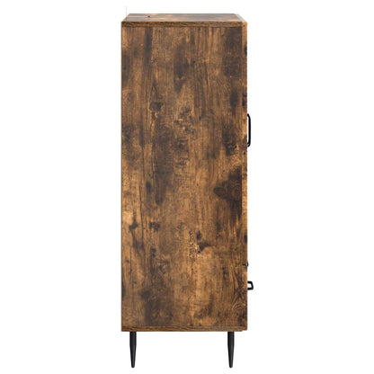 Sideboard med låda Rökt ek 66 x 34,5 x 95 cm Konstruerat trä