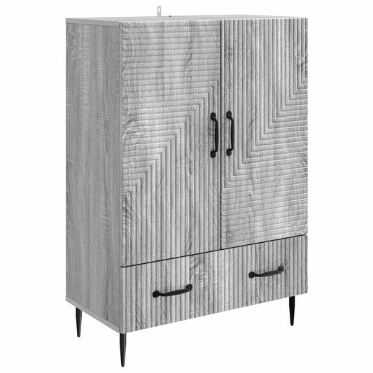 Sideboard Grå sonoma-ek 66 x 34,5 x 95 cm Konstruerat trä