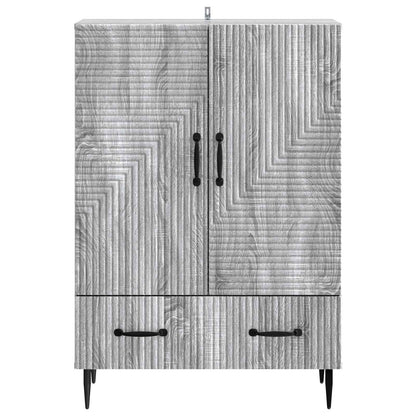 Sideboard Grå sonoma-ek 66 x 34,5 x 95 cm Konstruerat trä