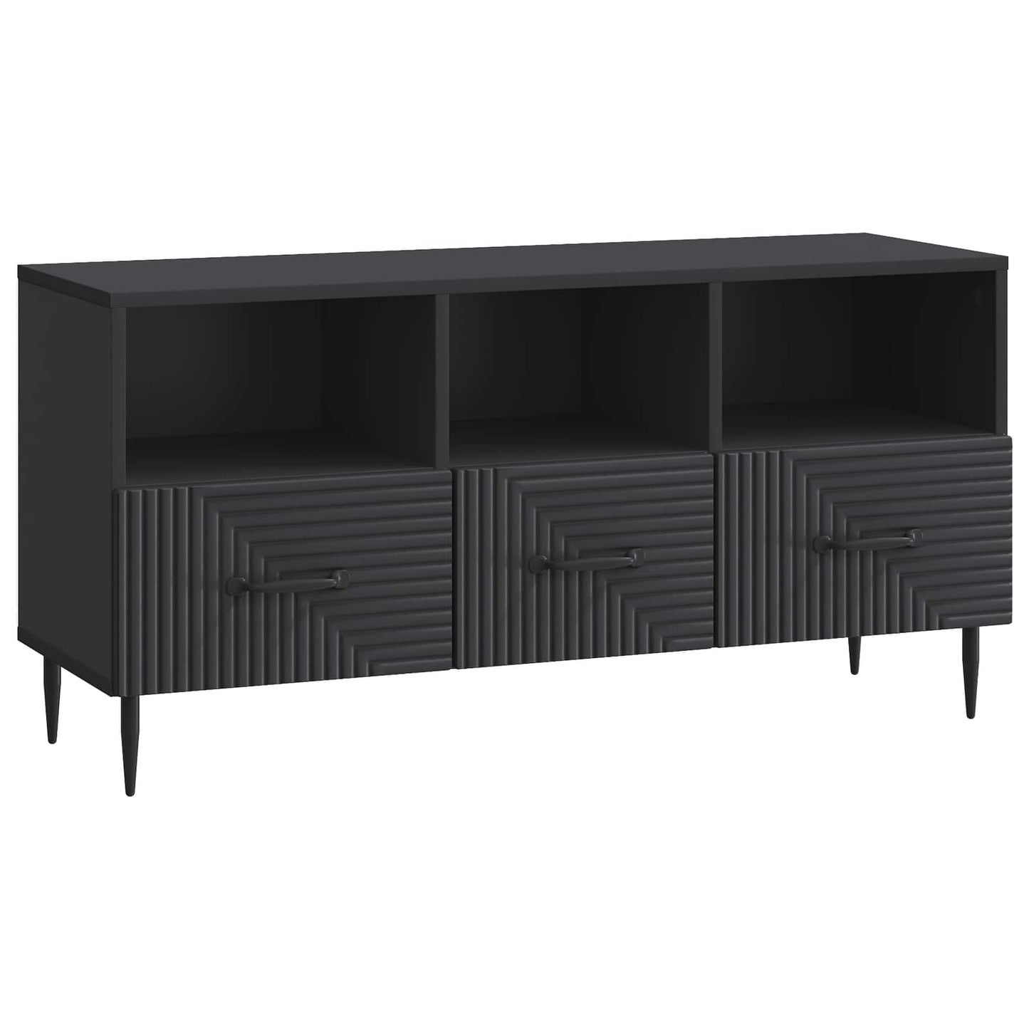 TV-skåp med låda Svart 102 x 34,5 x 50 cm Konstruerat trä