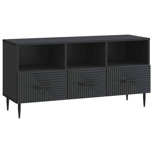 TV-skåp med låda Svart 102 x 34,5 x 50 cm Konstruerat trä