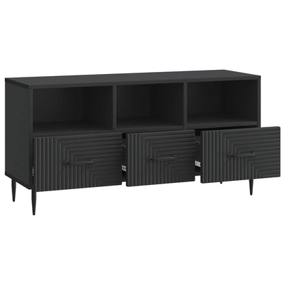 TV-skåp med låda Svart 102 x 34,5 x 50 cm Konstruerat trä