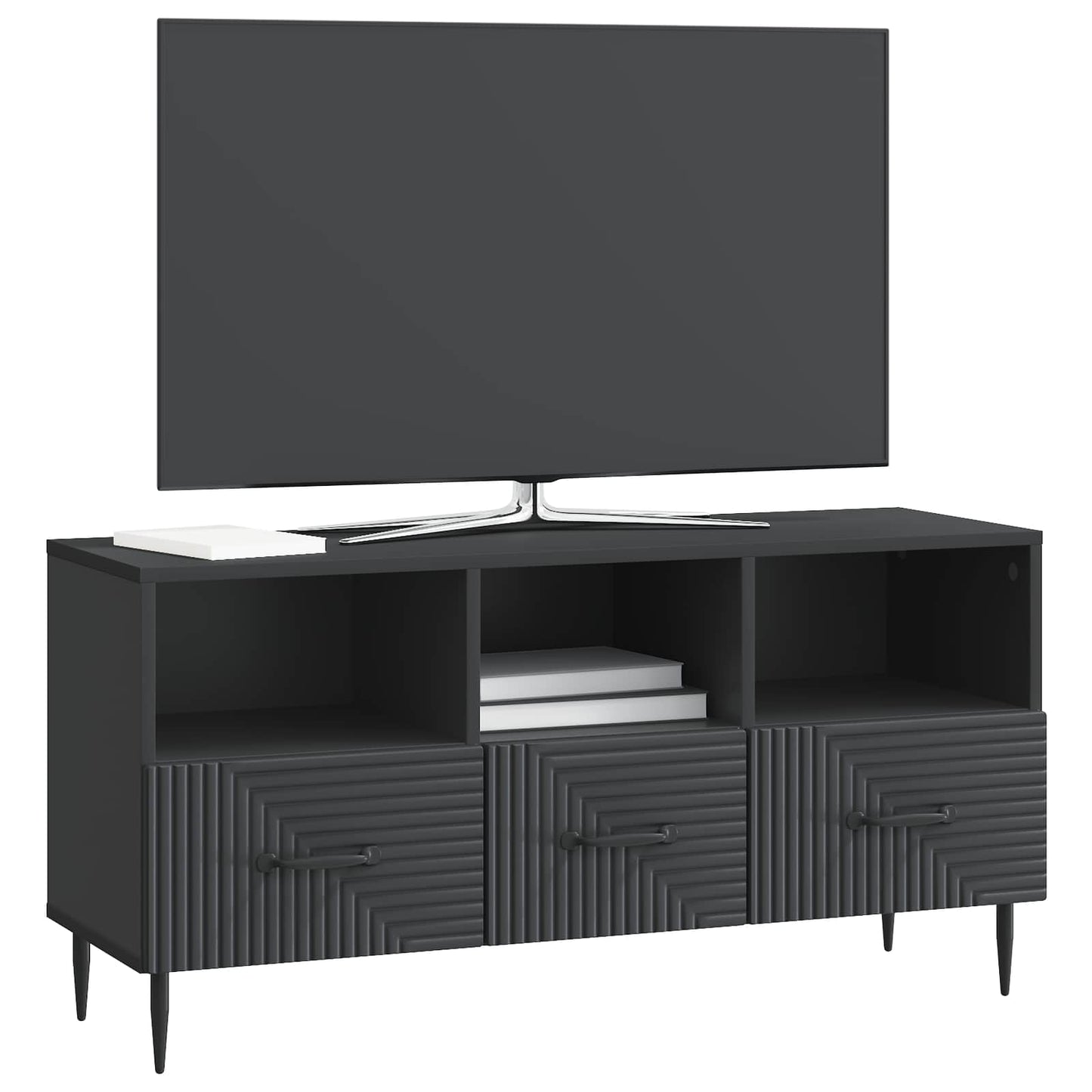 TV-skåp med låda Svart 102 x 34,5 x 50 cm Konstruerat trä