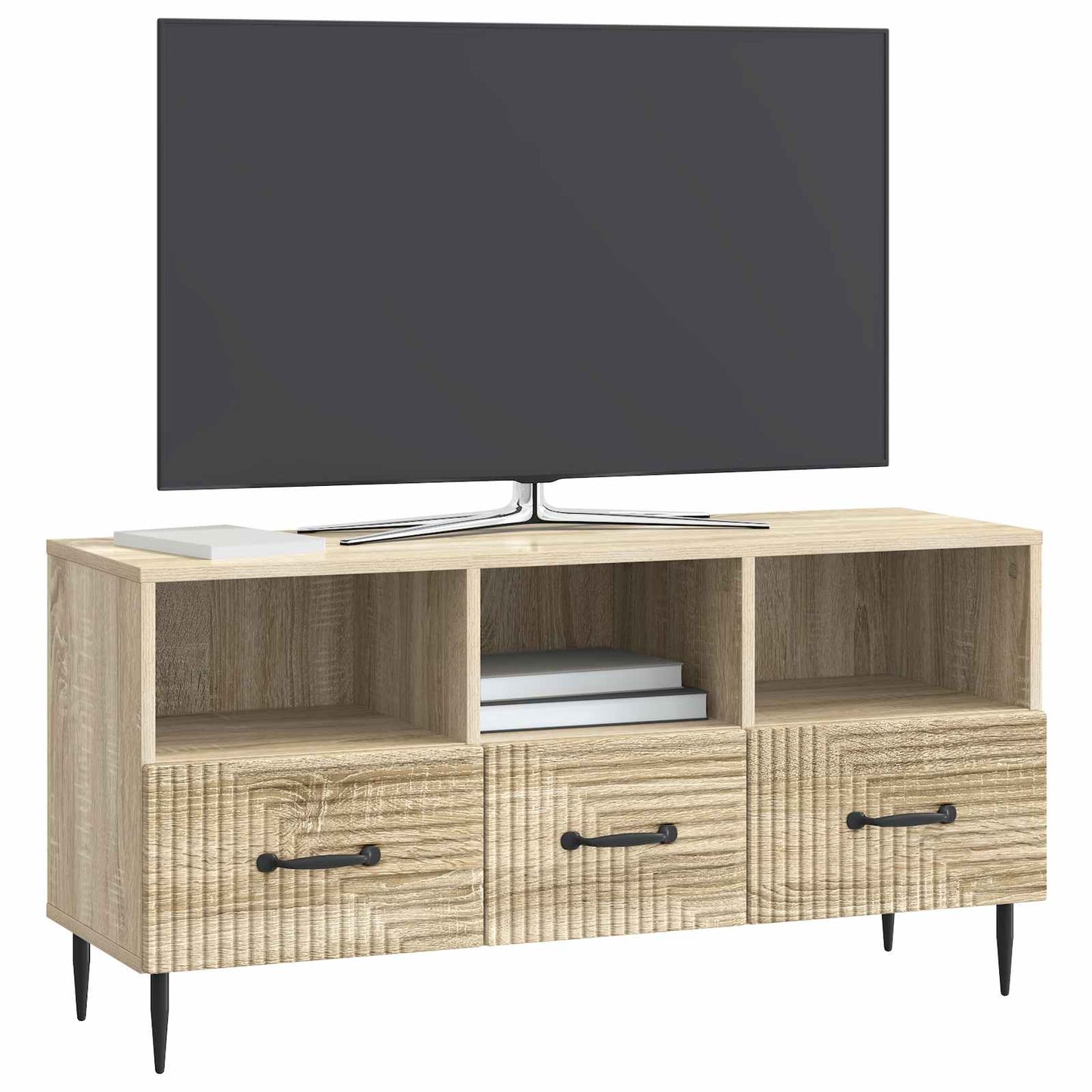 TV-skåp med låda Sonoma-ek 102 x 34,5 x 50 cm Konstruerat trä