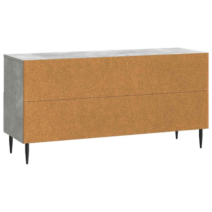 TV-skåp med låda Betonggrå 102 x 34,5 x 50 cm Konstruerat trä