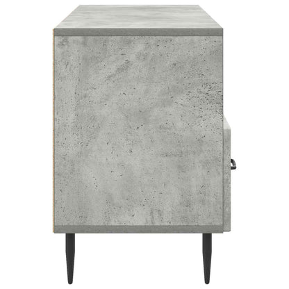 TV-skåp med låda Betonggrå 102 x 34,5 x 50 cm Konstruerat trä