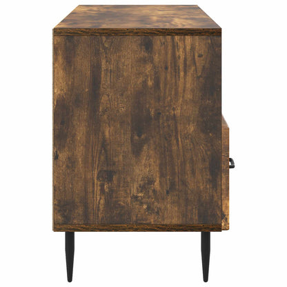 TV-skåp med låda Rökt ek 102 x 34,5 x 50 cm Konstruerat trä