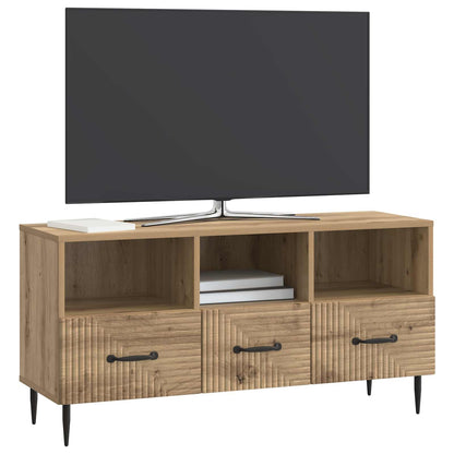 TV-skåp med låda Artisan-ek 102 x 34,5 x 50 cm Konstruerat trä