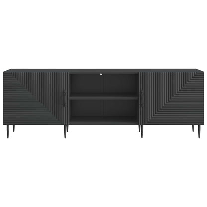 TV-skåp Svart 150 x 31 x 50 cm Konstruerat trä