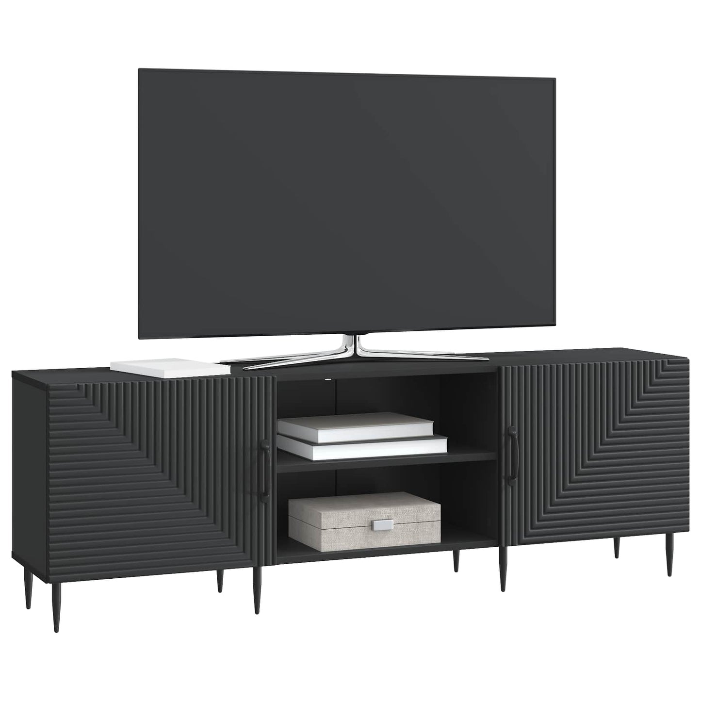 TV-skåp Svart 150 x 31 x 50 cm Konstruerat trä