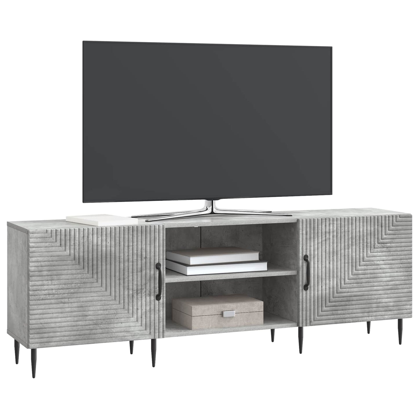 TV-skåp Betonggrå 150 x 31 x 50 cm Konstruerat trä