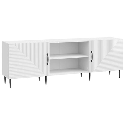 TV-skåp Vit högglans 150 x 31 x 50 cm Konstruerat trä