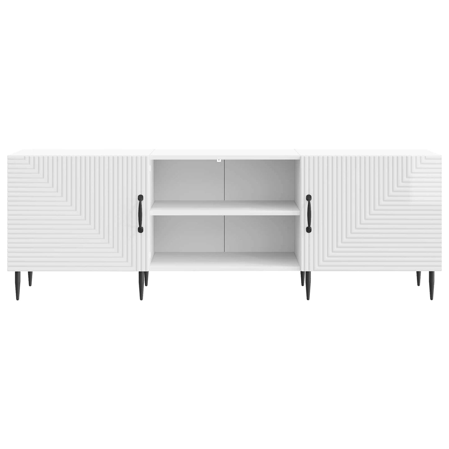 TV-skåp Vit högglans 150 x 31 x 50 cm Konstruerat trä