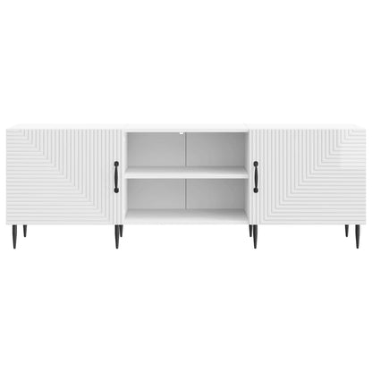 TV-skåp Vit högglans 150 x 31 x 50 cm Konstruerat trä