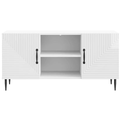 TV-skåp Vit högglans 102 x 34,5 x 50 cm Konstruerat trä