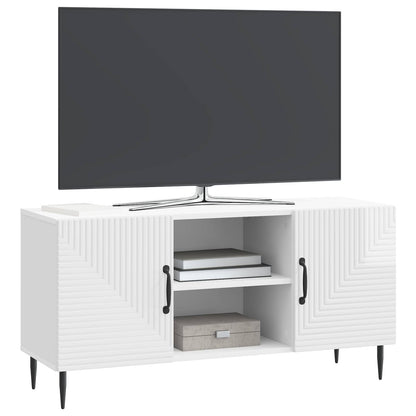 TV-skåp Vit högglans 102 x 34,5 x 50 cm Konstruerat trä