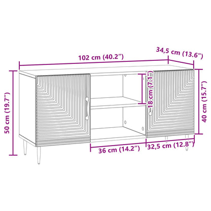 TV-skåp Vit högglans 102 x 34,5 x 50 cm Konstruerat trä