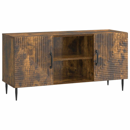TV-skåp Rökt ek 102 x 34,5 x 50 cm Konstruerat trä
