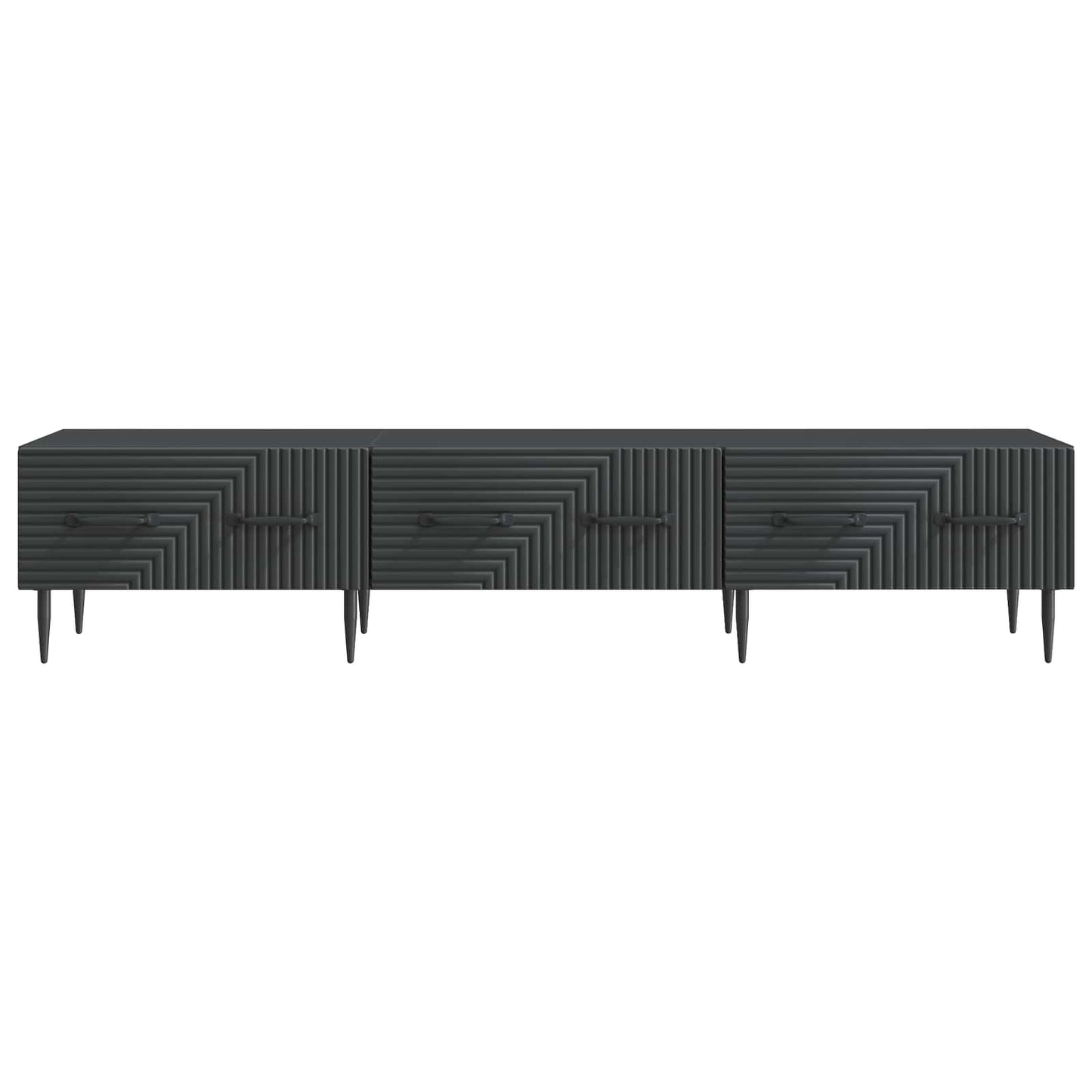 TV-skåp med låda Svart 147 x 34,5 x 30 cm Konstruerat trä