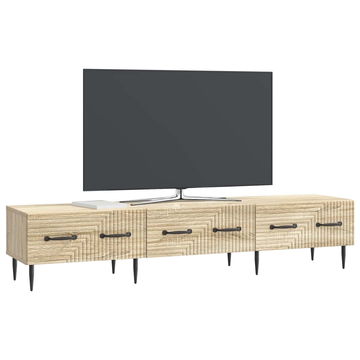 TV-skåp med låda Sonoma-ek 147 x 34,5 x 30 cm Konstruerat trä