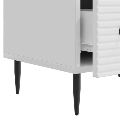 TV-skåp Vit högglans 147 x 34,5 x 30 cm Konstruerat trä